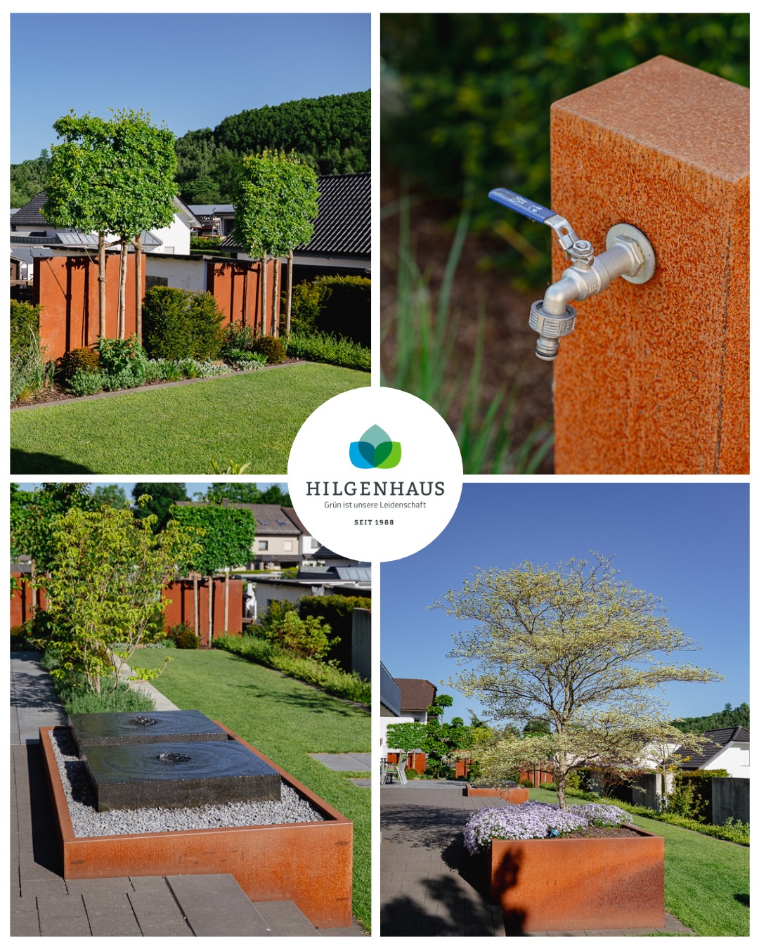 𝐂𝐨𝐫𝐭𝐞𝐧𝐬𝐭𝐚𝐡𝐥 – 𝐳𝐞𝐢𝐭𝐥𝐨𝐬𝐞 𝐀𝐤𝐳𝐞𝐧𝐭𝐞 𝐢𝐦 𝐆𝐚𝐫𝐭𝐞𝐧

Cortenstahl ist aus der modernen Gartengestaltung kaum noch wegzudenken. Das Besondere: Seine typische, warmbraune Rostoptik entsteht durch eine natürliche Schutzschicht, die den Stahl witterungsbeständig und langlebig macht. So verbindet er rustikalen Charme mit moderner Eleganz. 😍

Im Garten lässt sich Cortenstahl vielseitig einsetzen:
🌱 Pflanzgefäße & Hochbeete setzen klare Akzente und bringen Struktur in Beete und Terrassen.
🌱 Sichtschutzelemente und Gartenzäune schaffen Privatsphäre und wirken gleichzeitig wie dekorative Kunstobjekte.
🌱 Treppen, Kanten und Beeteinfassungen sorgen für Ordnung und geben Außenanlagen eine klare Linienführung.
🌱 Auch als Wasserspiel oder Feuerstelle ist Cortenstahl ein absoluter Hingucker.

Besonders reizvoll ist das Zusammenspiel von Cortenstahl mit Naturmaterialien wie Holz, Stein oder üppigen Pflanzungen. Durch den Kontrast zur grünen Vegetation wirken die warmen Rosttöne lebendig und harmonisch zugleich.

Ein weiterer Vorteil: Cortenstahl ist nahezu pflegefrei. 😎 Die Oberfläche entwickelt mit der Zeit ihre individuelle Patina, die den Elementen Charakter und Einzigartigkeit verleiht – jeder Garten wird so zu einem Unikat.

👉 Mit Cortenstahl-Elementen lassen sich moderne, stilvolle und zugleich natürliche Akzente setzen, die jedem Garten eine besondere Note verleihen.

Interessiert? Rufen Sie uns an: 02931/87140-0.

Ihr Team von Hilgenhaus Grünbau 🌱
 
#Gartenliebe #Gartengestaltung #Gartenideen #Garteninspiration #Gartenbau #Landschaftsbau #Cortenstahl #Gartenarchitektur #Gartendesign #OutdoorLiving #ModernGarden #IndustrialStyle