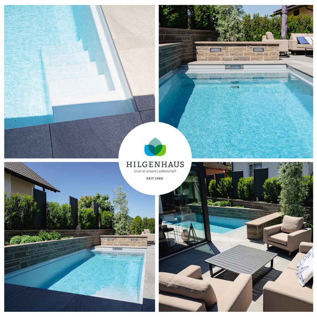 ☀️ 𝐀𝐥𝐥𝐞 𝐬𝐮𝐜𝐡𝐞𝐧 𝐀𝐛𝐤𝐮̈𝐡𝐥𝐮𝐧𝐠 – 𝐒𝐢𝐞 𝐡𝐚𝐛𝐞𝐧 𝐬𝐢𝐞.
 
Die Sonne brennt, die Temperaturen klettern – und alle suchen dasselbe: Abkühlung. Wer dann einfach die Terrassentür aufmachen und ins eigene Wasser springen kann, hat viele Neider. Ein Pool im Garten ist Genuss pur an diesen heißen Tagen - und wer einmal einen hat, möchte ihn nicht mehr missen.
 
Die Planung eines Pools erfordert jedoch weit mehr als die Auswahl eines Beckens. Größe, Form, Tiefe, Überlaufsystem und Wasseraufbereitung müssen ebenso durchdacht werden wie die gesamte Einbettung in die Gartengestaltung. Welche Terrassenbeläge harmonieren mit dem Haus? Wie wird der Poolbereich bepflanzt, damit er sich natürlich ins Grün einfügt? Wo befinden sich Technikraum, Beleuchtung und Zugang? All das entscheidet am Ende darüber, ob ein Pool wirklich zum Gesamtbild passt – und dauerhaft Freude macht.
 
Wir bei Hilgenhaus Grünbau begleiten Sie von der ersten Idee über die detaillierte Planung bis zur fertigen Ausführung. Als erfahrenes Unternehmen kennen wir die handwerklichen, technischen und gestalterischen Anforderungen und bringen alles aus einer Hand zusammen.
 
𝐄𝐢𝐧 𝐏𝐨𝐨𝐥, 𝐝𝐞𝐫 𝐰𝐢𝐫𝐤𝐥𝐢𝐜𝐡 𝐳𝐮 𝐈𝐡𝐧𝐞𝐧 𝐩𝐚𝐬𝐬𝐭 – 𝐝𝐚𝐬 𝐢𝐬𝐭 𝐮𝐧𝐬𝐞𝐫 𝐀𝐧𝐬𝐩𝐫𝐮𝐜𝐡.
 
➡ Jetzt Beratungsgespräch vereinbaren: 02931 / 871400

Ihr Team von Hilgenhaus Grünbau 🌱

 #Landschaftsbau #OutdoorLiving #Garteninspiration #pools #pooltime #pooldays #poolvibes